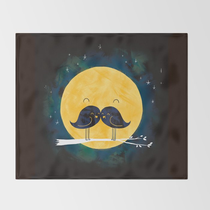 Moonstache Throw Blanket Gallery Image 2