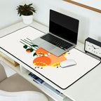 Orange Garden Flowers Desk Mat Gallery Image 2