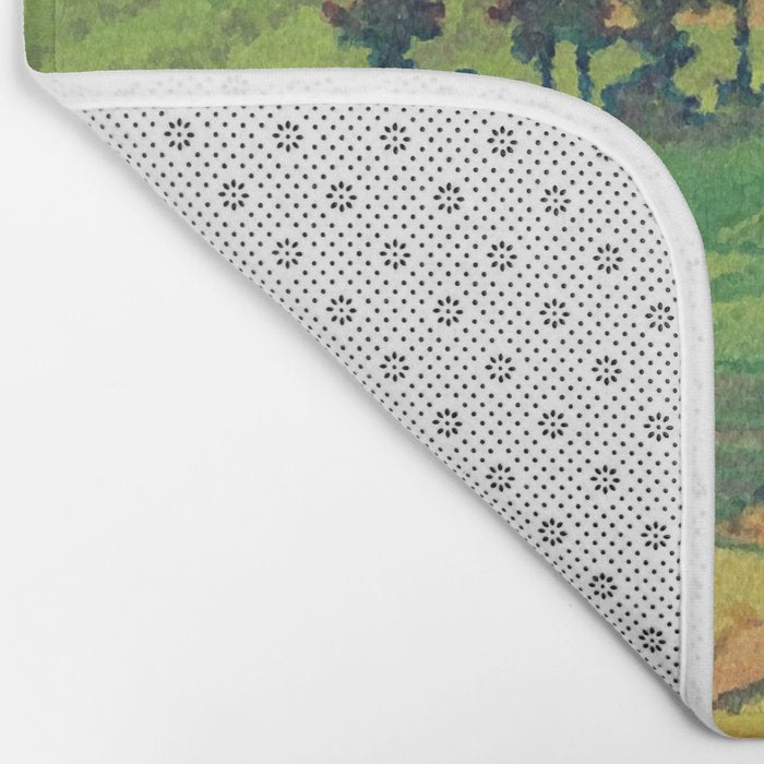 Iksey Crossing - Summer Green Mountain Ukiyoe Nature Landscape Bath Mat Gallery Image 2