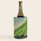 Iksey Crossing - Summer Green Mountain Ukiyoe Nature Landscape Wine Chiller Gallery Image 1