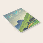 Iksey Crossing - Summer Green Mountain Ukiyoe Nature Landscape Notebook Gallery Image 3