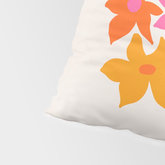 Abstract Summer Flowers Pillow Sham Gallery Image 4