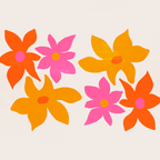 Abstract Summer Flowers Coffee Mug Gallery Image 2