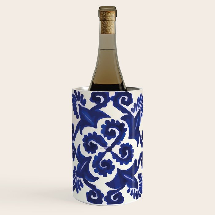 Talavera mexican tile traditional blue ceramic mosaic Wine Chiller Gallery Image 2