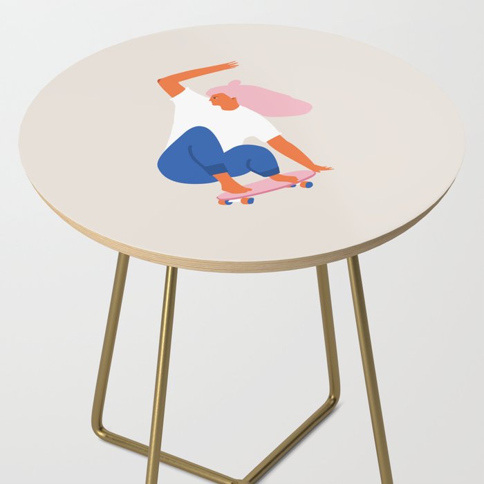 Skateboard girl Side Table Gallery Image 2