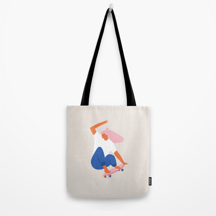Skateboard girl Tote Bag Gallery Image 2