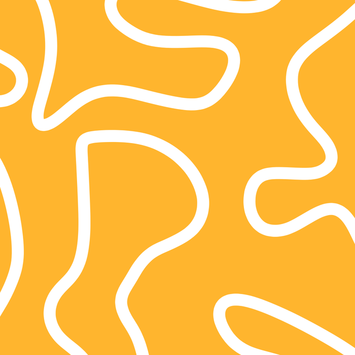 Squiggle Maze Abstract Minimalist Pattern in Mustard and White Coffee Mug Gallery Image 2