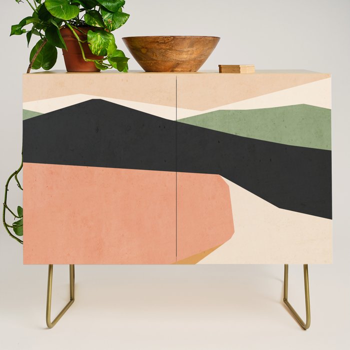 Abstract Art Landscape 2 Credenza Gallery Image 1