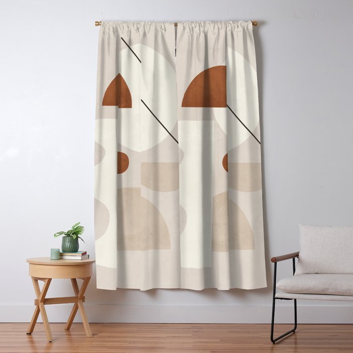 Abstract Minimal Shapes 22 Window Curtain Gallery Image 1