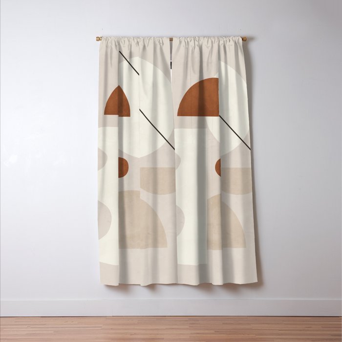 Abstract Minimal Shapes 22 Window Curtain Gallery Image 3