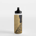 Black and Gold Klimt Dog Water Bottle Gallery Image 3