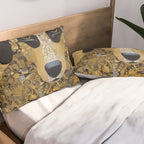 Black and Gold Klimt Dog Pillow Sham Gallery Image 2