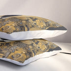 Black and Gold Klimt Dog Pillow Sham Gallery Image 3