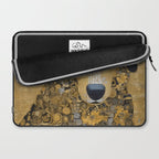Black and Gold Klimt Dog Laptop Sleeve Gallery Image 2