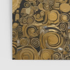 Black and Gold Klimt Dog Poster Gallery Image 3