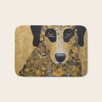 Black and Gold Klimt Dog Bath Mat Gallery Image 1