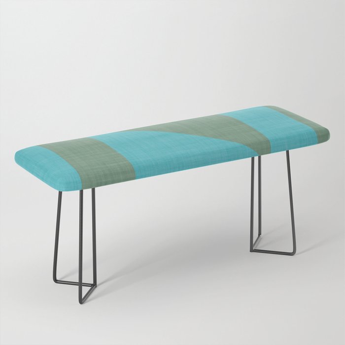 bold minimal greek geometry Green Blue Bench Gallery Image 1