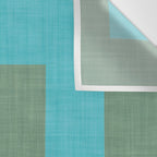 bold minimal greek geometry Green Blue Wall Tapestry Gallery Image 3