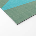 bold minimal greek geometry Green Blue Welcome Mat Gallery Image 2