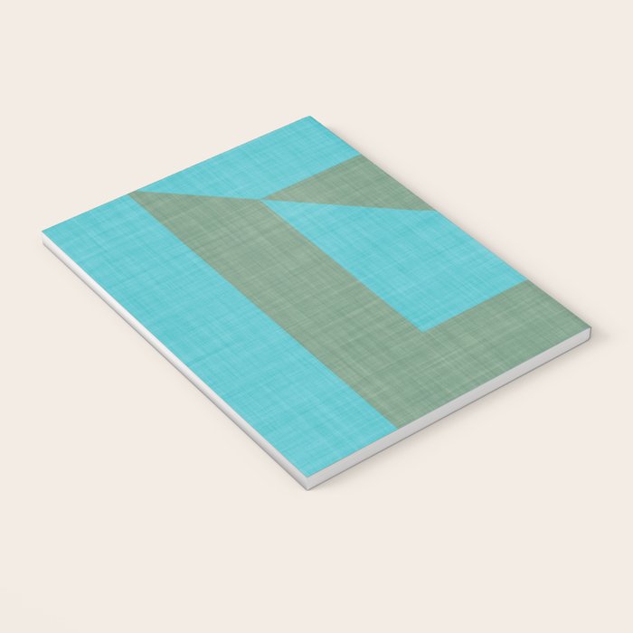 bold minimal greek geometry Green Blue Notebook Gallery Image 3