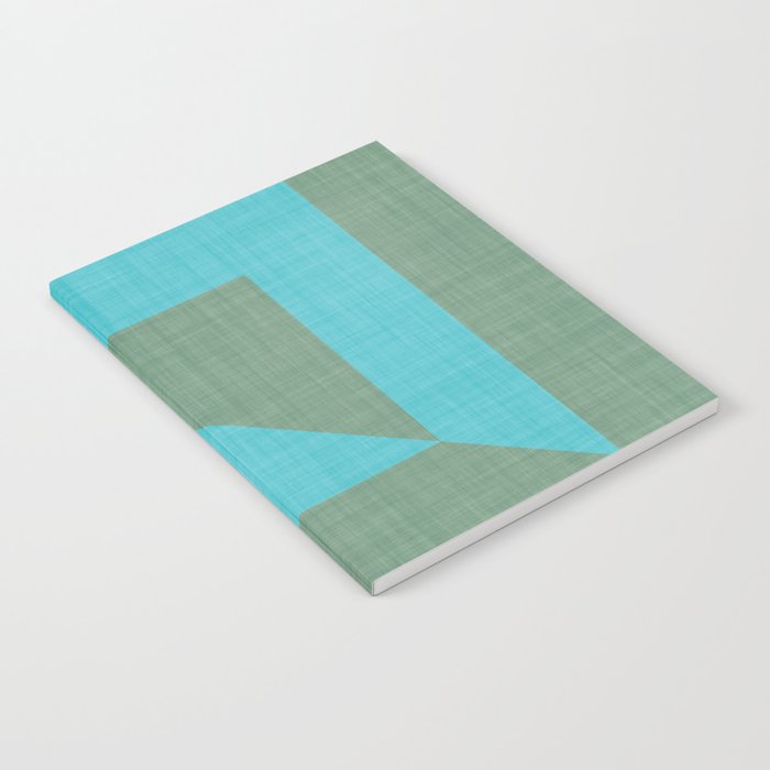 bold minimal greek geometry Green Blue Notebook Gallery Image 2