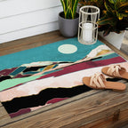 Teal Sky Outdoor Rug Gallery Image 2