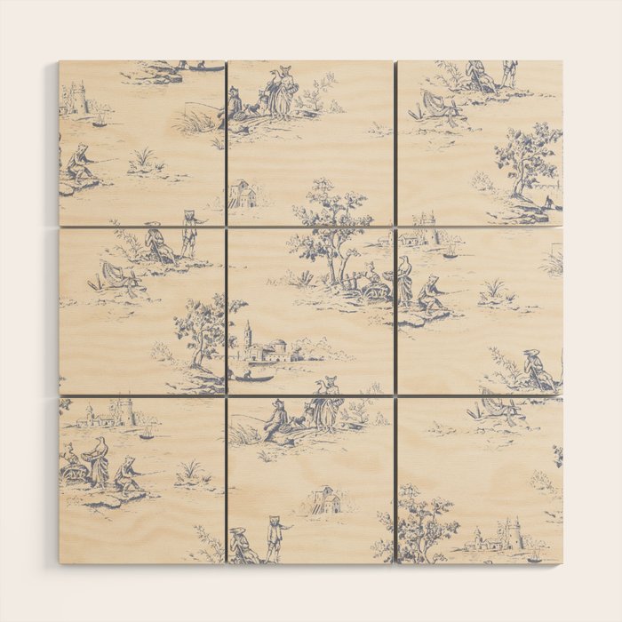 Animal Jouy Wood Wall Art Gallery Image 1