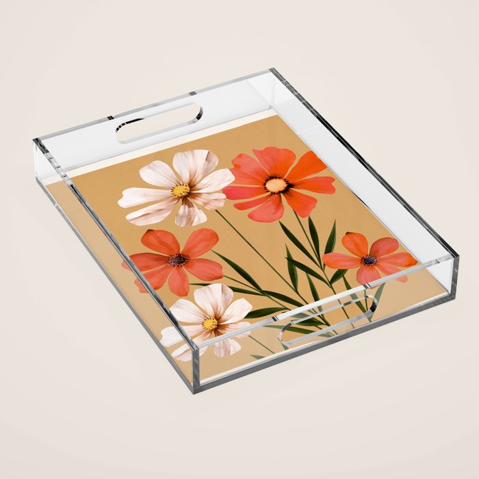 Pastel Petal Symphony Acrylic Tray Gallery Image 1