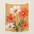 Pastel Petal Symphony Wall Tapestry Gallery Image 4