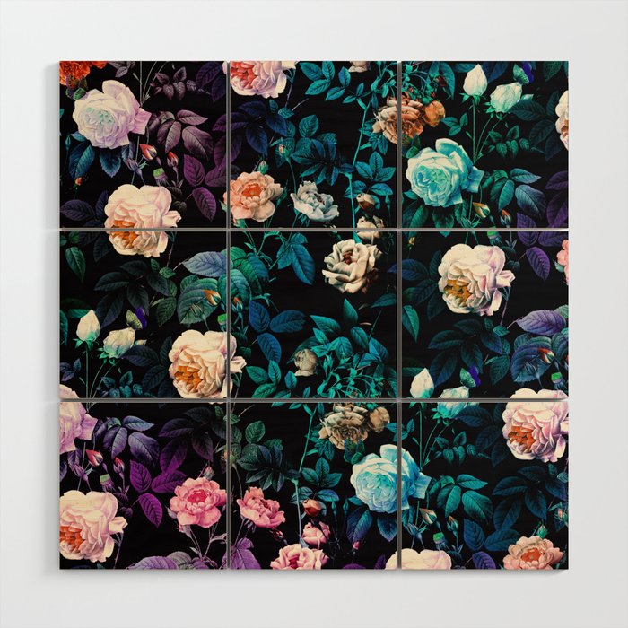 Night Forest Wood Wall Art Gallery Image 1