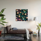 Night Forest Wood Wall Art Gallery Image 2