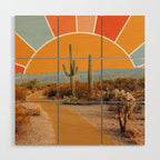 Desert Sun Wood Wall Art Gallery Image 1