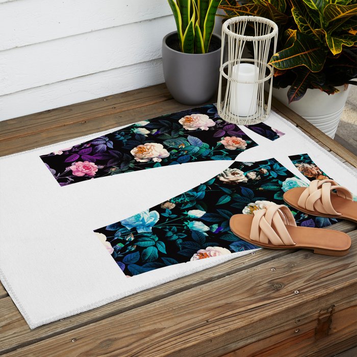 Night Forest Outdoor Rug Gallery Image 2