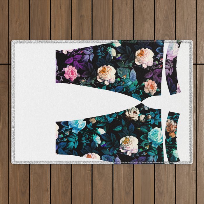 Night Forest Outdoor Rug Gallery Image 1