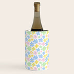 Colorful pastel flower art pattern Wine Chiller Gallery Image 3