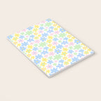 Colorful pastel flower art pattern Notebook Gallery Image 3