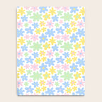 Colorful pastel flower art pattern Notebook Gallery Image 4