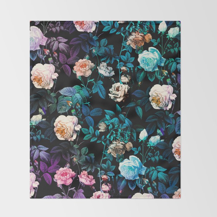 Night Forest Throw Blanket Gallery Image 2