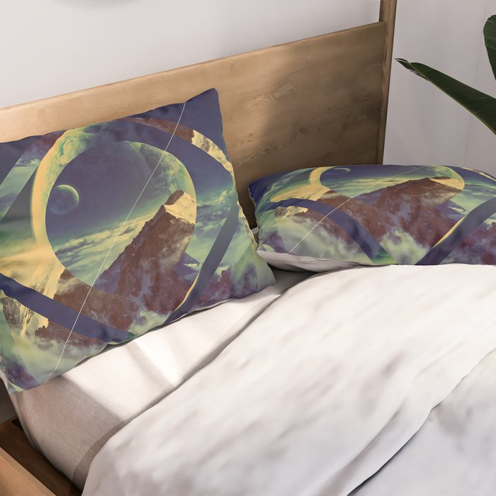 Abstract Mountains Pillow Sham Gallery Image 2