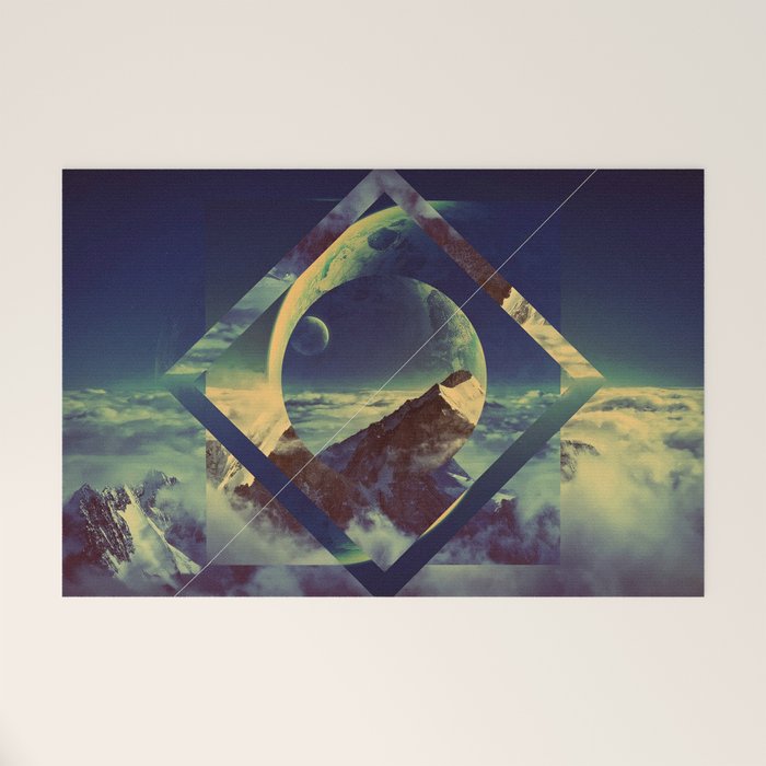 Abstract Mountains Welcome Mat Gallery Image 1