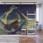 Abstract Mountains Wall Mural Gallery Image 1