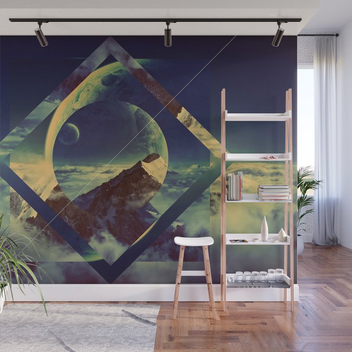 Abstract Mountains Wall Mural Gallery Image 1