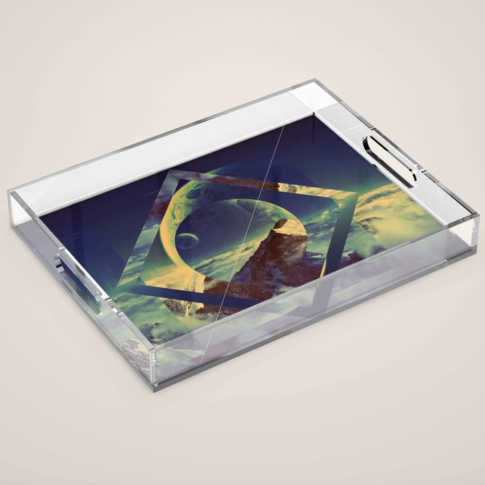Abstract Mountains Acrylic Tray Gallery Image 1