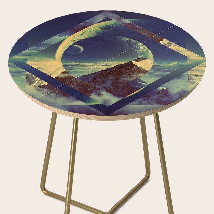 Abstract Mountains Side Table Gallery Image 2