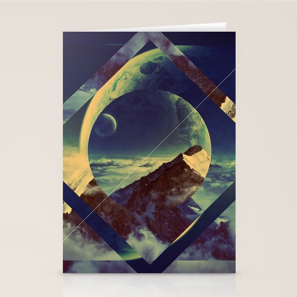 Abstract Mountains Stationery Card Gallery Image 2