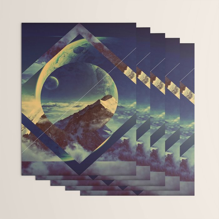 Abstract Mountains Wrapping Paper Gallery Image 3