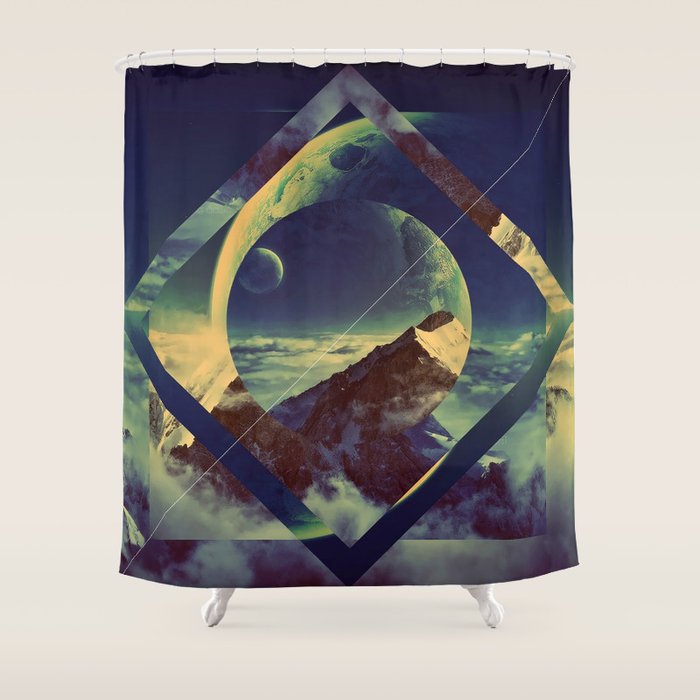 Abstract Mountains Shower Curtain Gallery Image 1