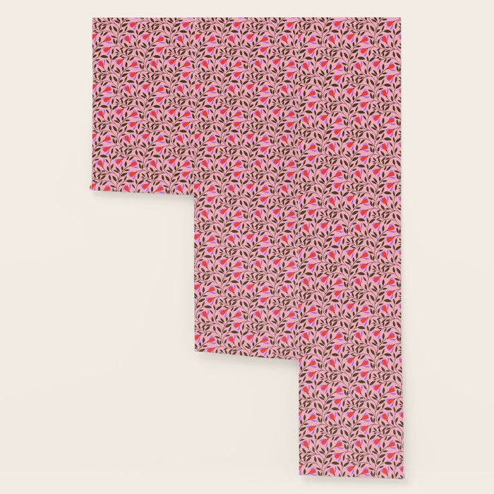 Delicate Magnolia Floral Pattern on Pink Wallpaper Gallery Image 3