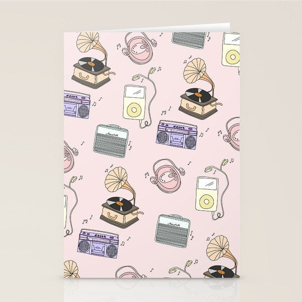 MUSIC PLAYERS Stationery Card Gallery Image 2