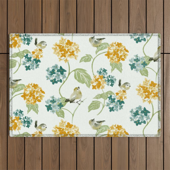 Hydrangea Poem Outdoor Rug Gallery Image 1